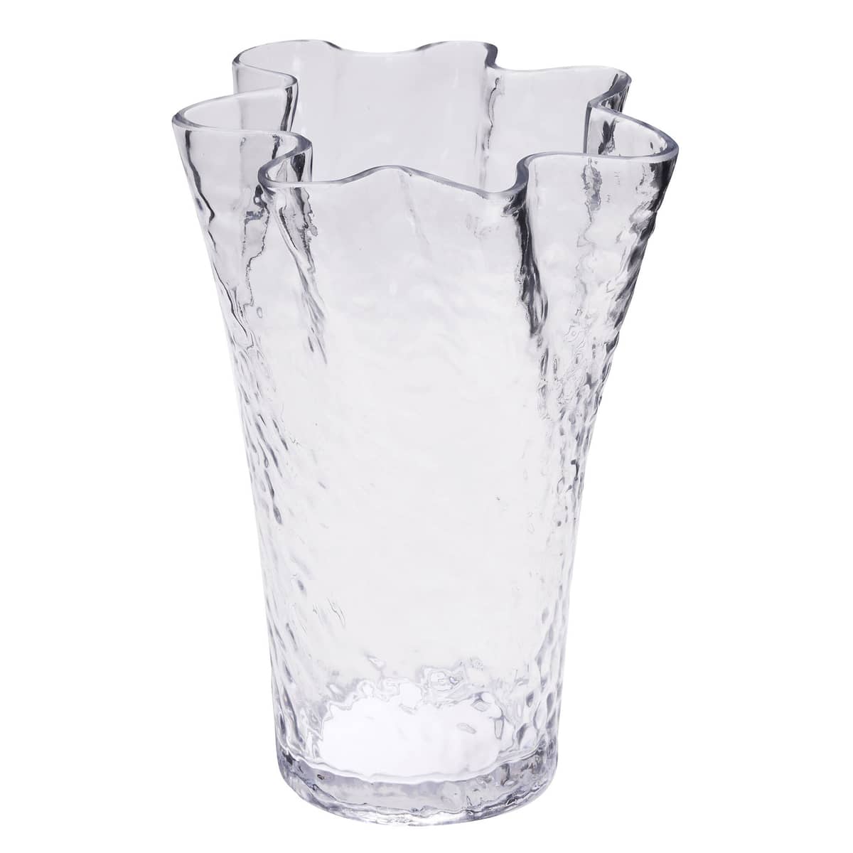 Ruffle vase, klar