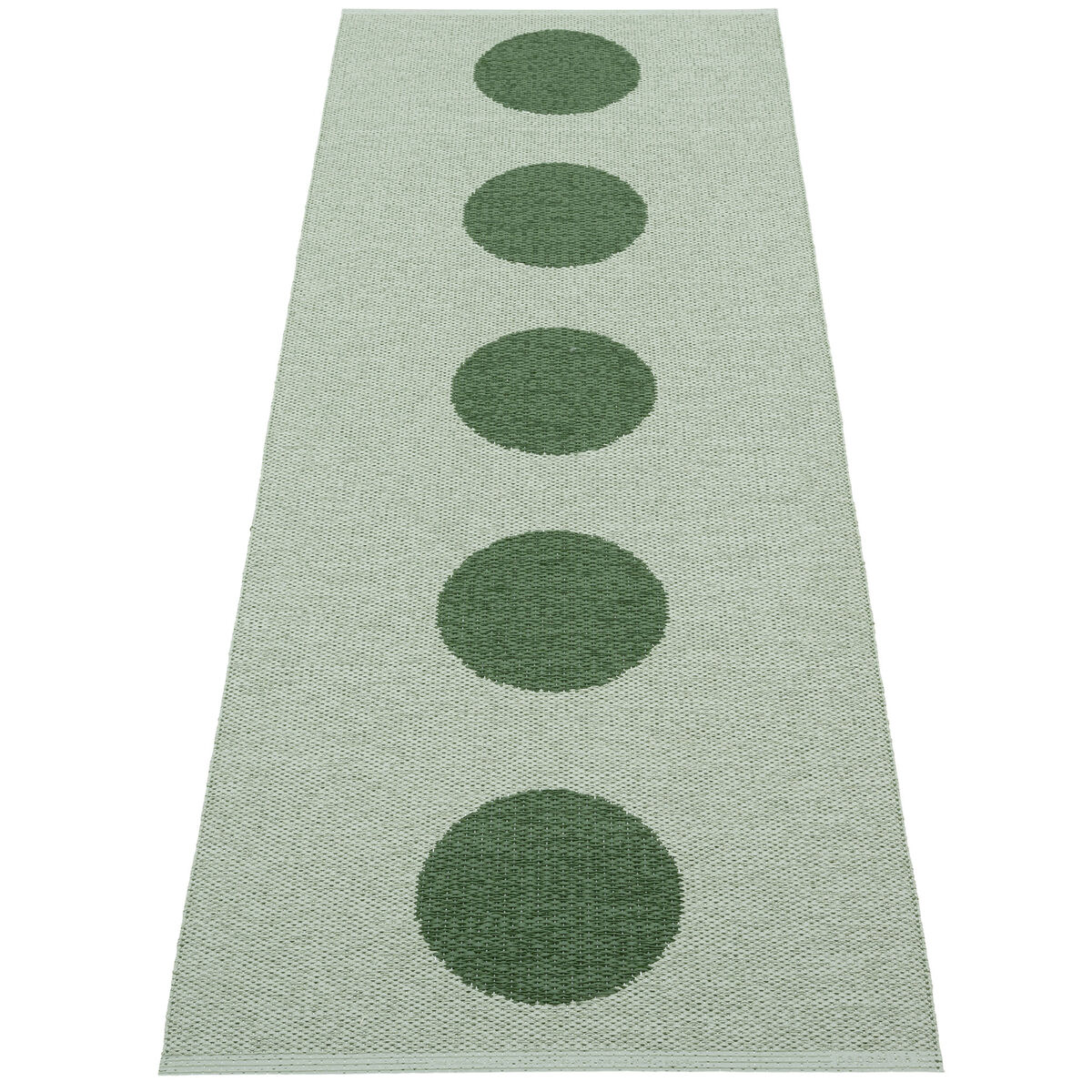 Pappelina Vera Pop Tæppe 70x200 cm, Leaf/Misty Mint