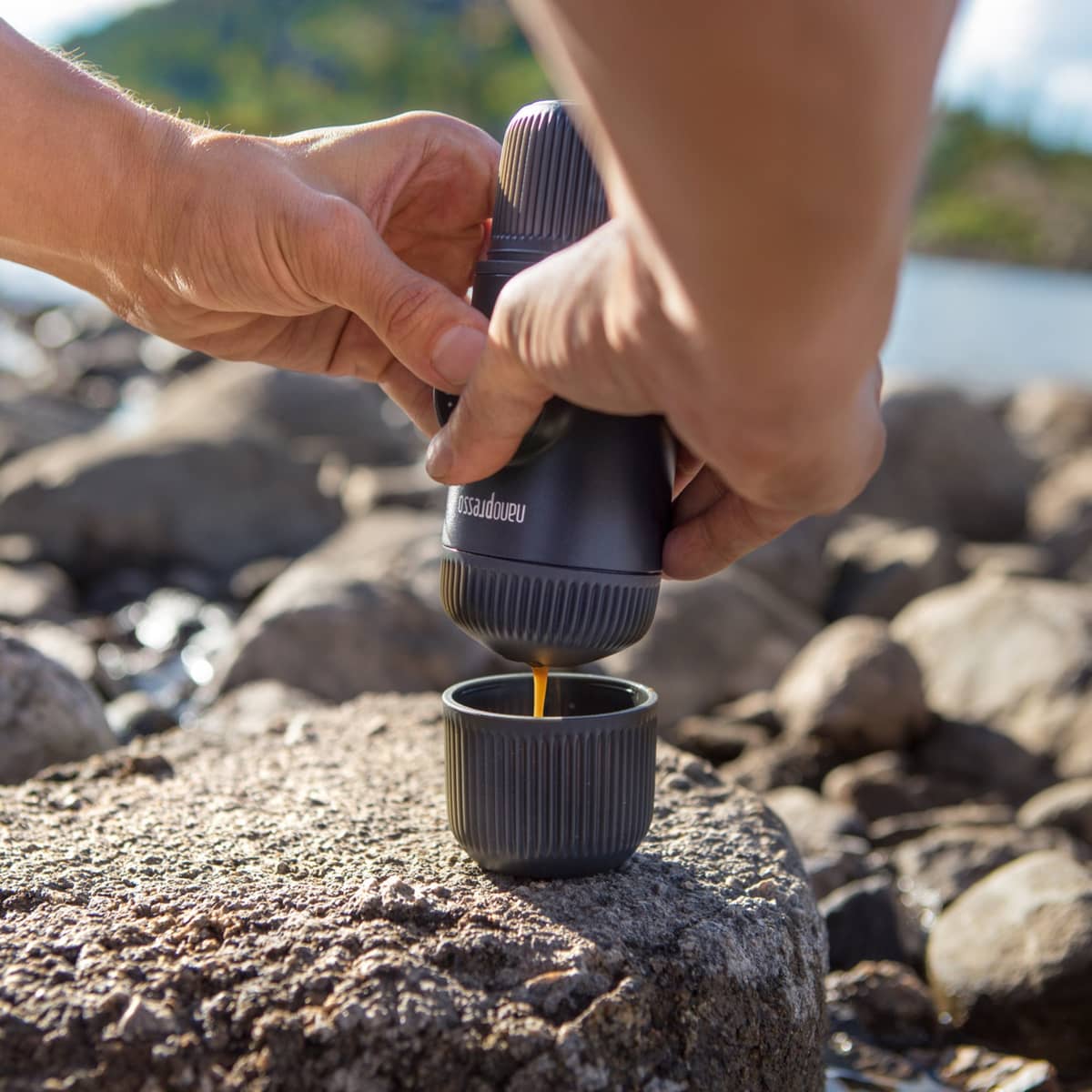 Nanopresso espressobrygger, grå