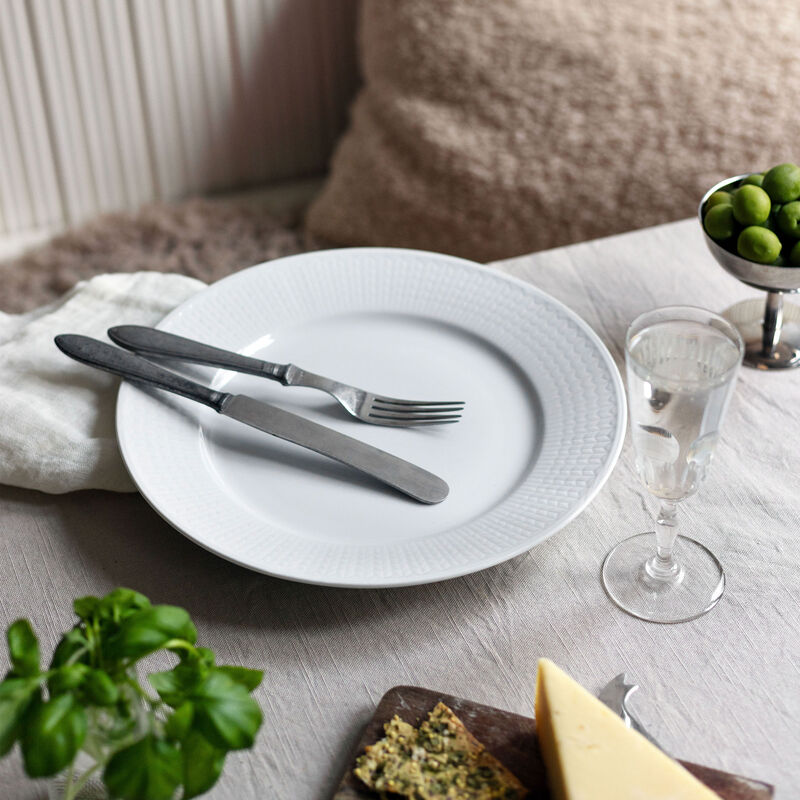 Swedish Grace -lautanen 21 cm valkoinen