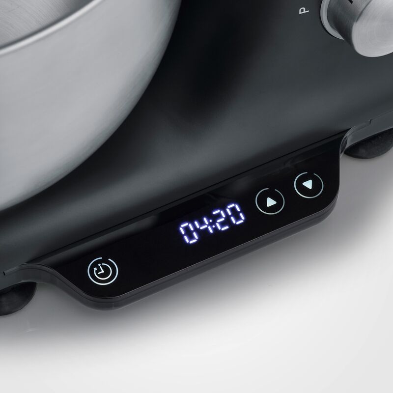 Köksassistent med integrerad våg, svart