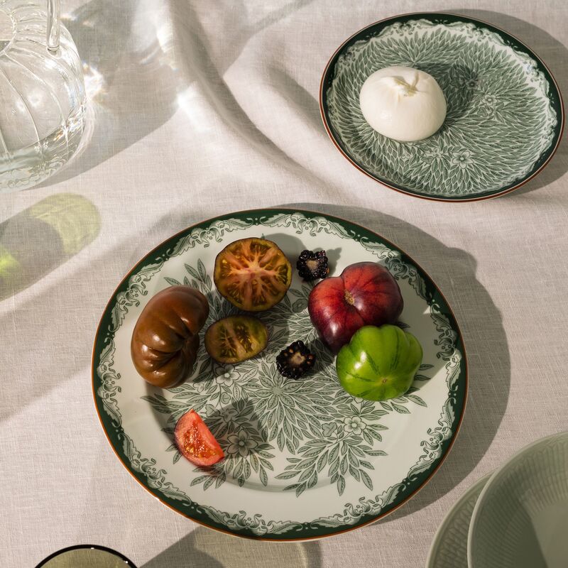 Ostindia Floris lautanen 27 cm, vihreä