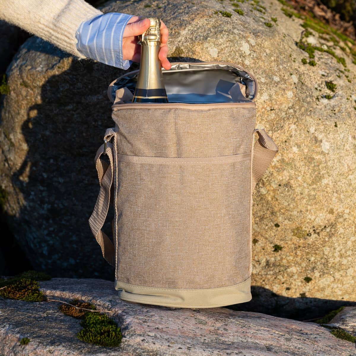 City hög kylväska, beige