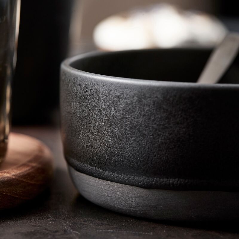 RAW skål, titanium black, 6 stk.