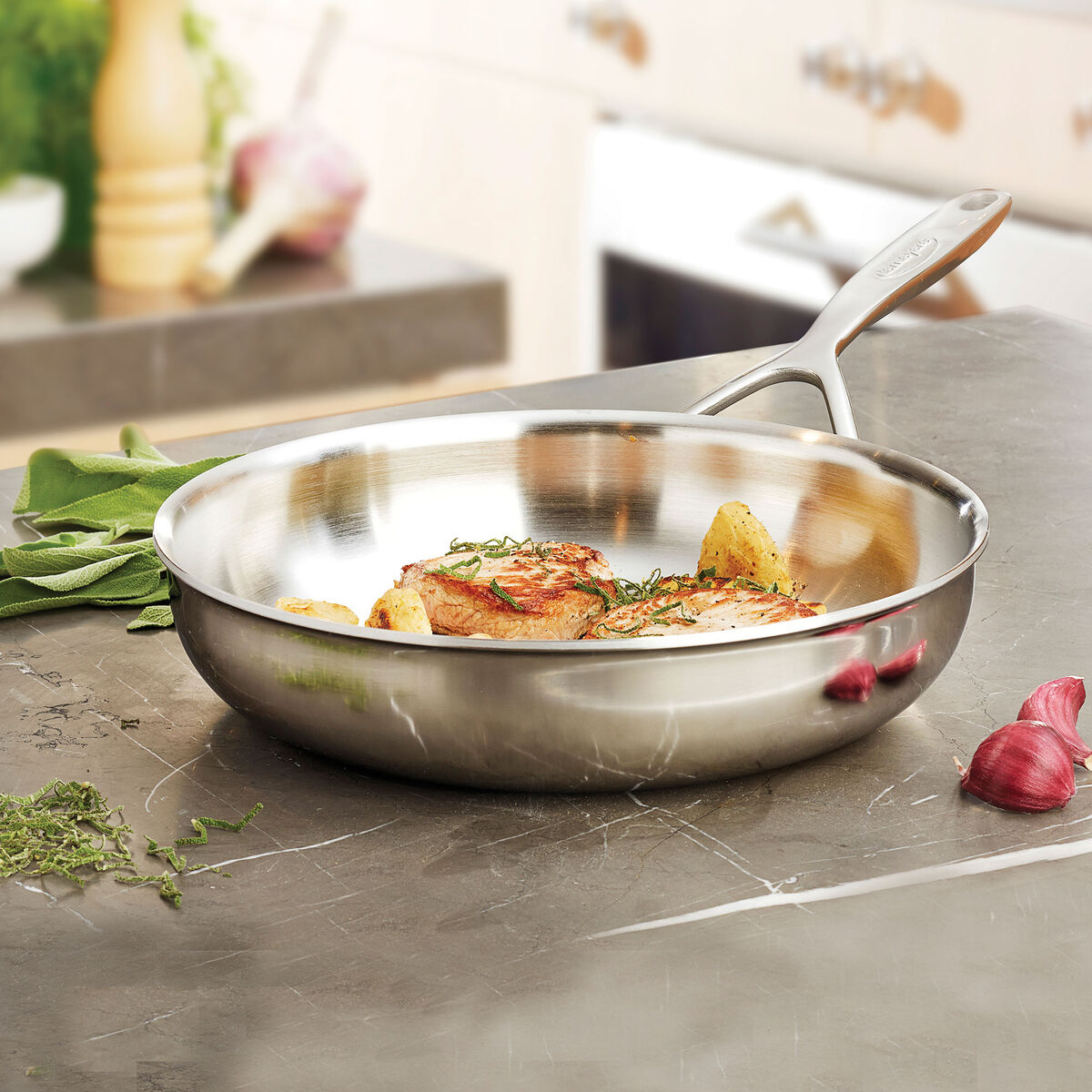 Multiline 7 paistinpannu 24 cm, ruostumatonta terästä