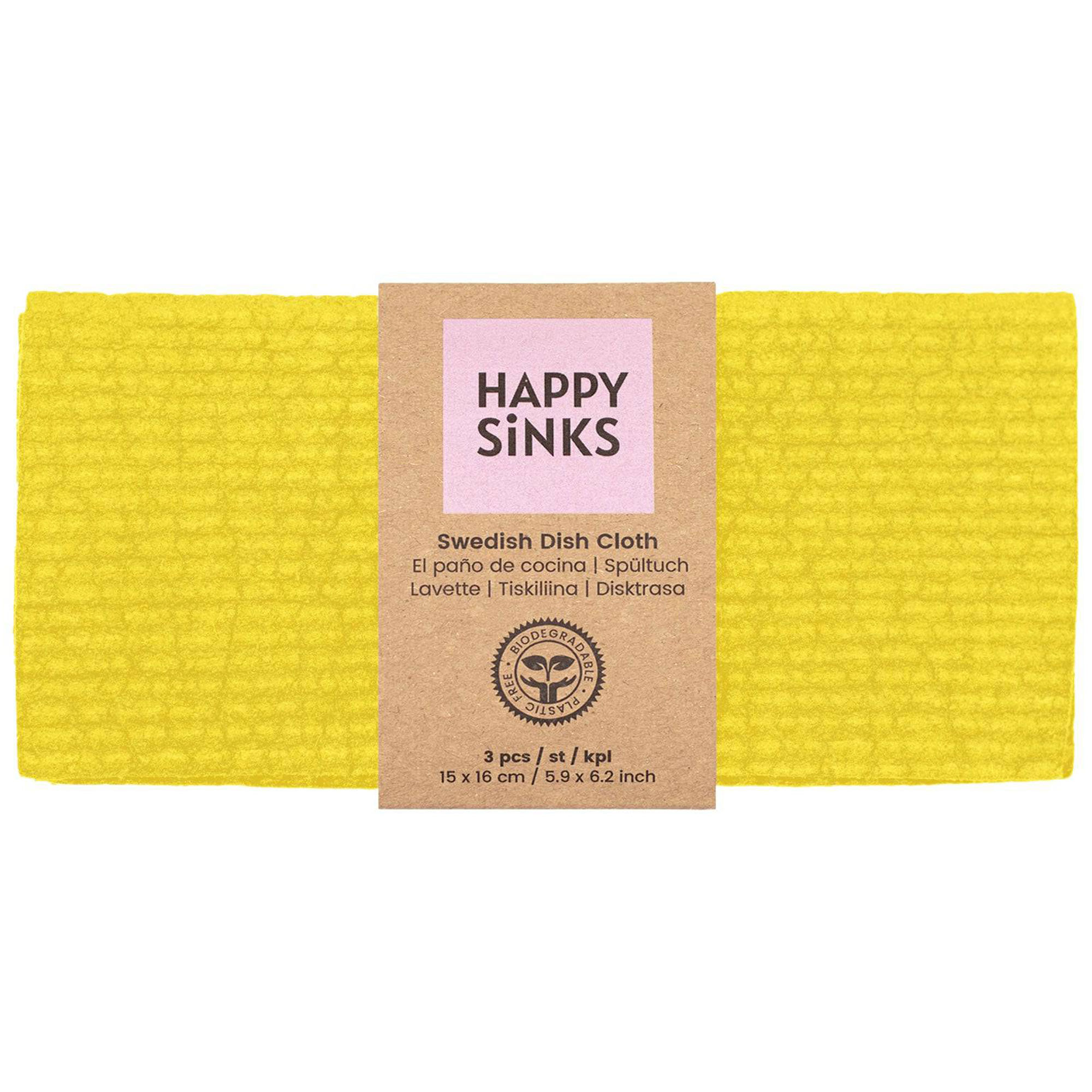 Disktrasa 3-pak, gul