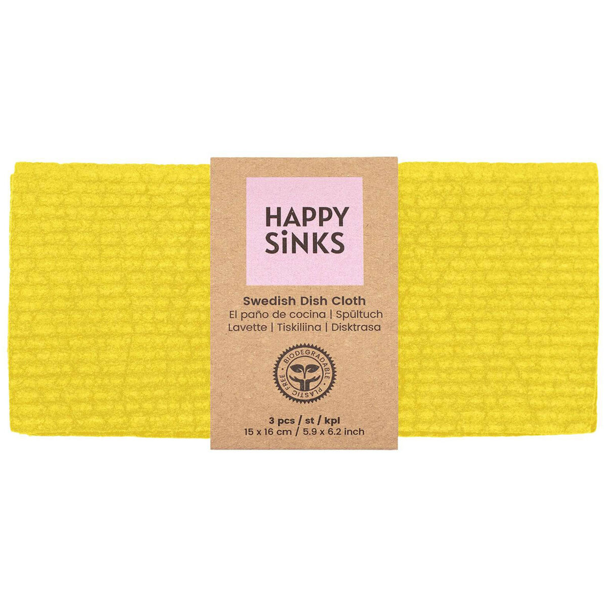 Disktrasa 3-pak, gul