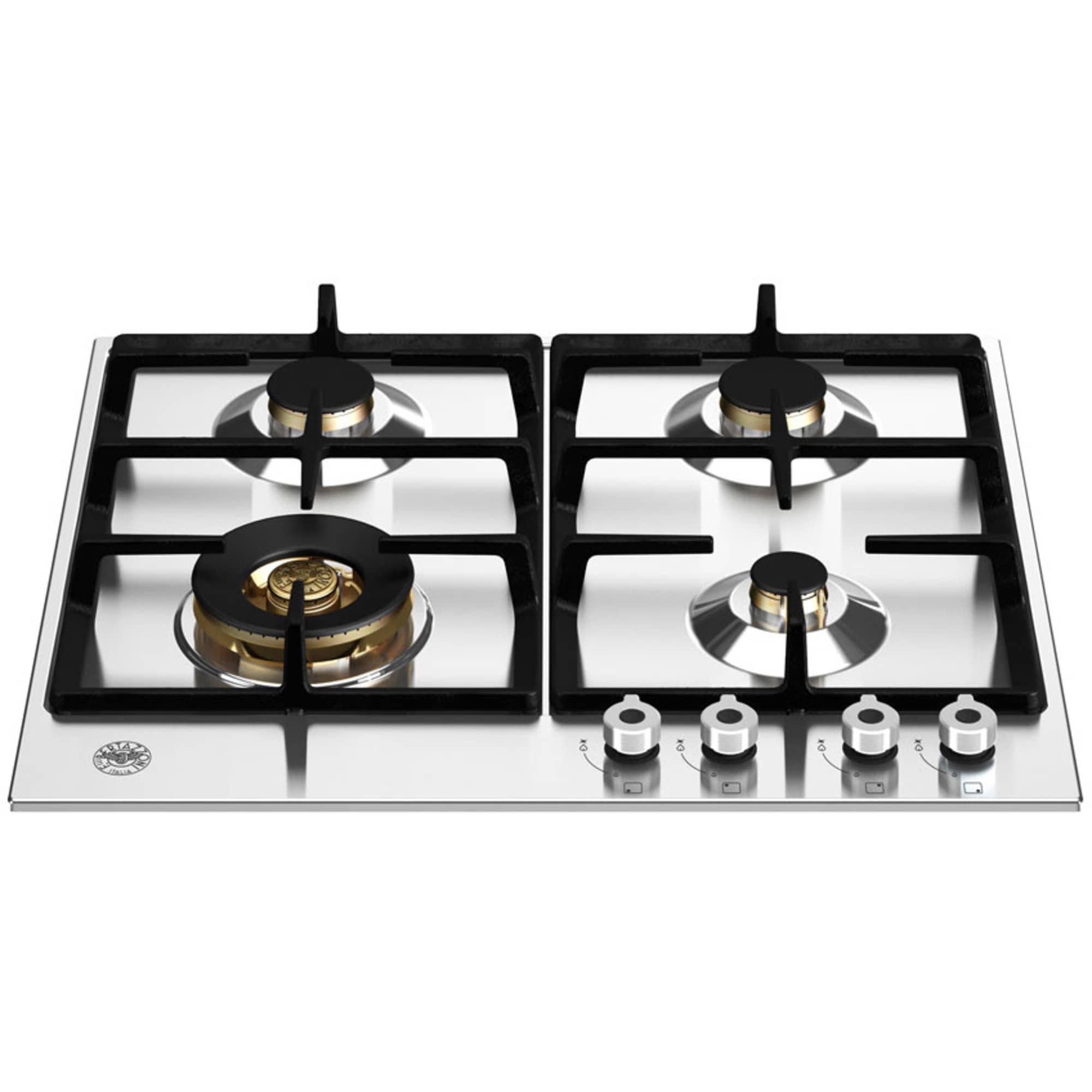 Professional P604LPROX Gaskogeplade 4 brændere, rustfrit stål 60 cm