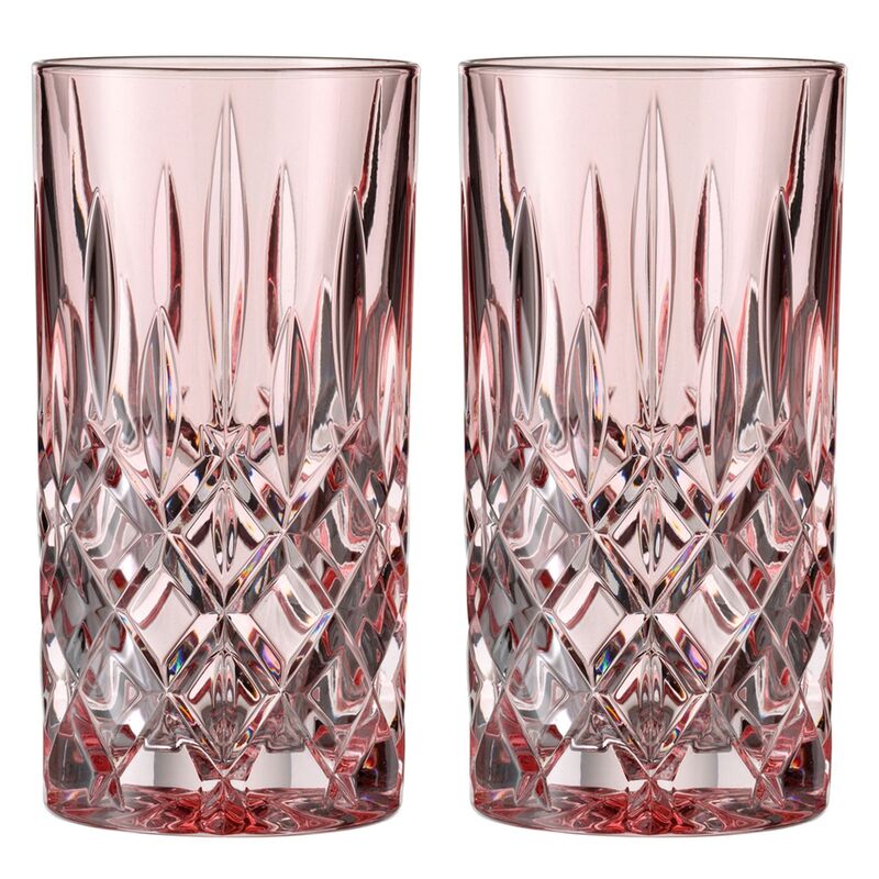 Noblesse longdrinkglas, rosé, 2 stk.