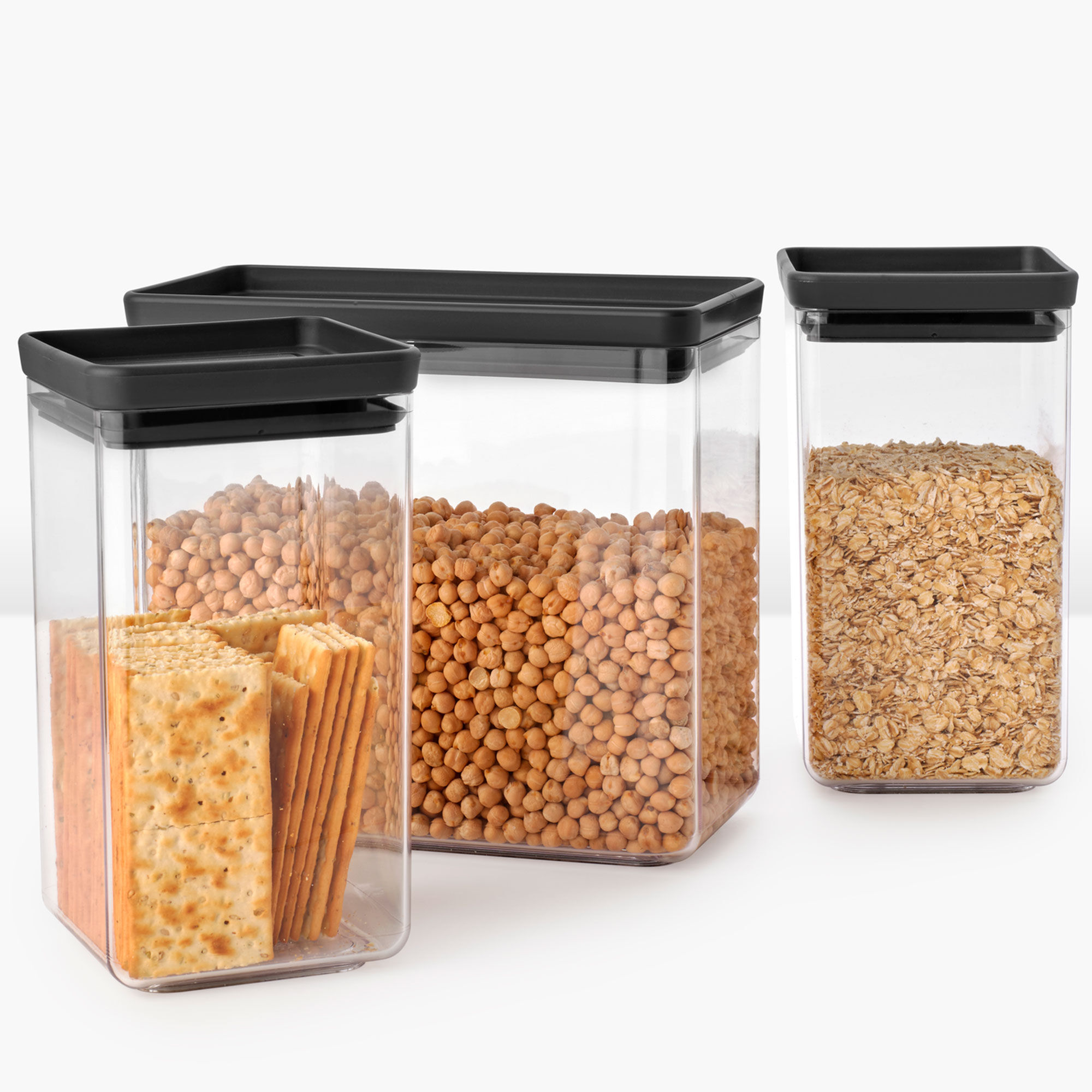 Tasty+ burkset 3 delar, mörkgrå