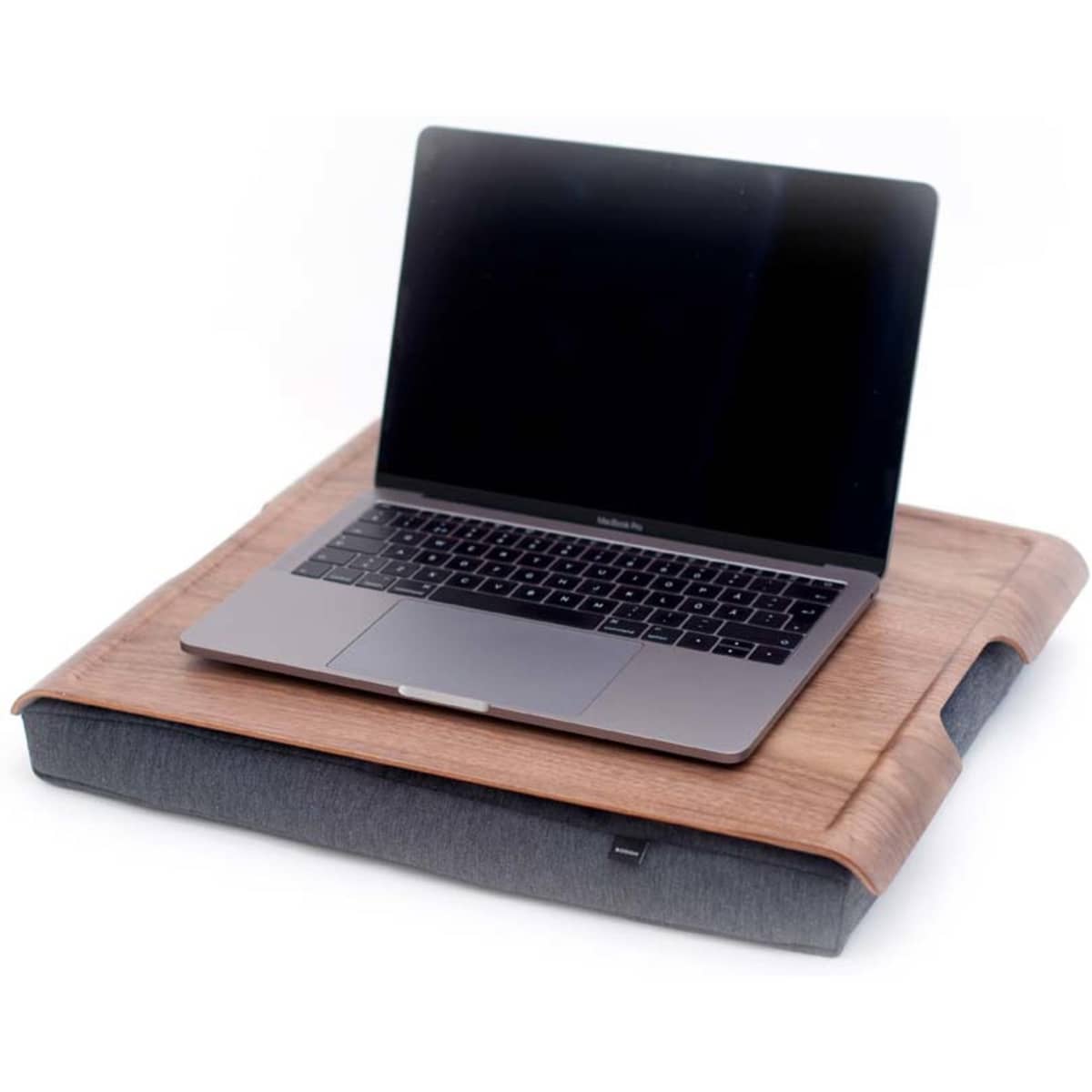 Laptray Anti-Slip -tarjotin, saksanpähkinä/harmaa