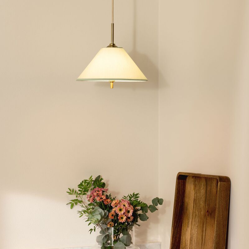 Iris pendel taklampa 25 cm, grön