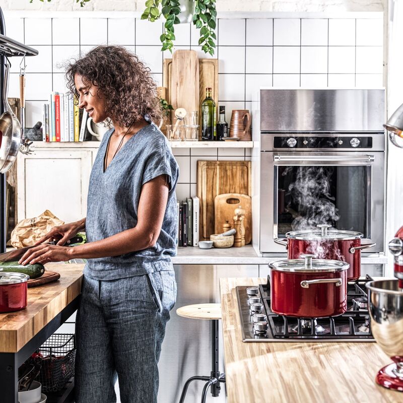 Cookware Collection -kattila, kannellinen, 20 cm, punainen