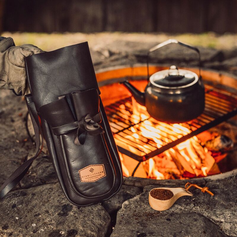 Nahkainen kahvipussi