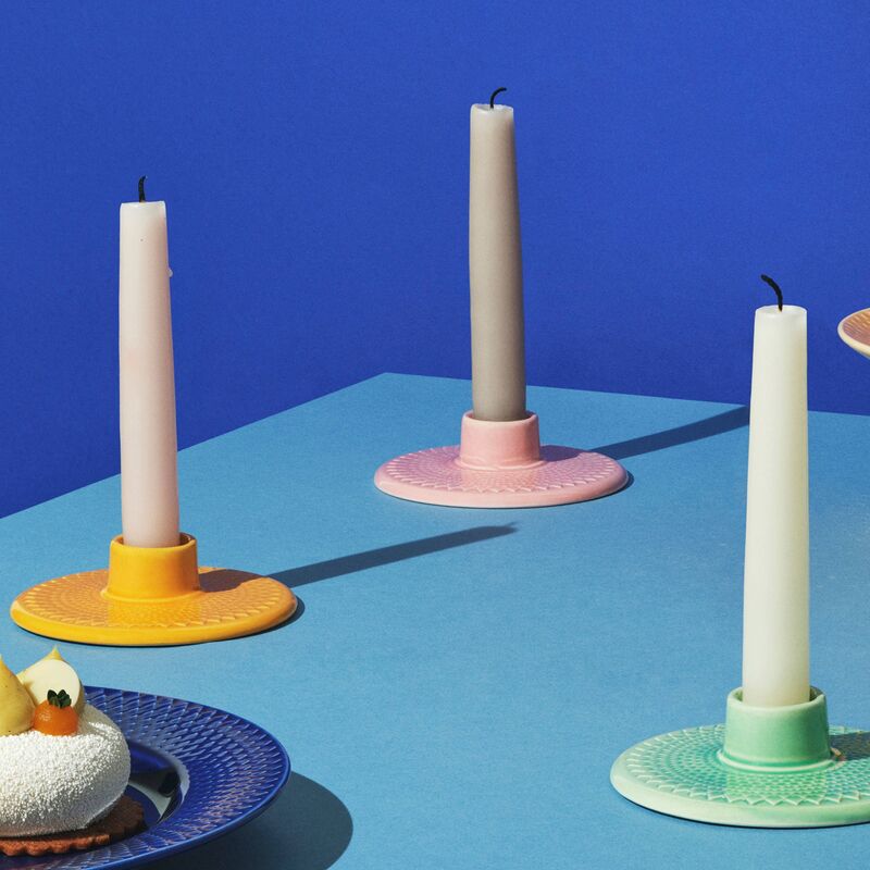 Color ljusstake, rosa