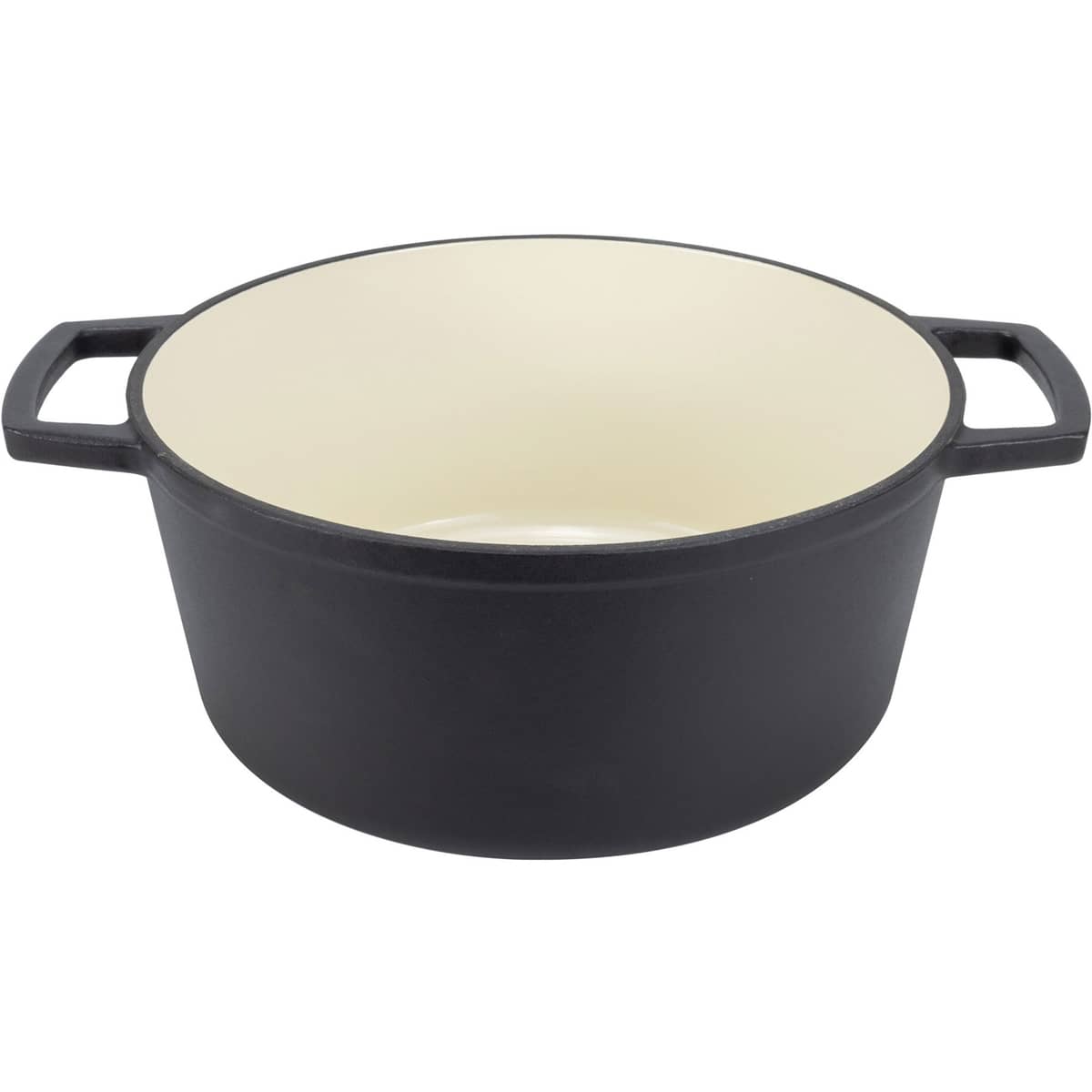 Støpejernsgryte 5 L Matt svart