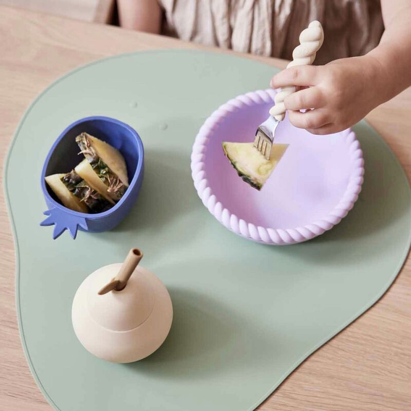 OYOY Mini Mellow børnebestik, mint/choko/blue