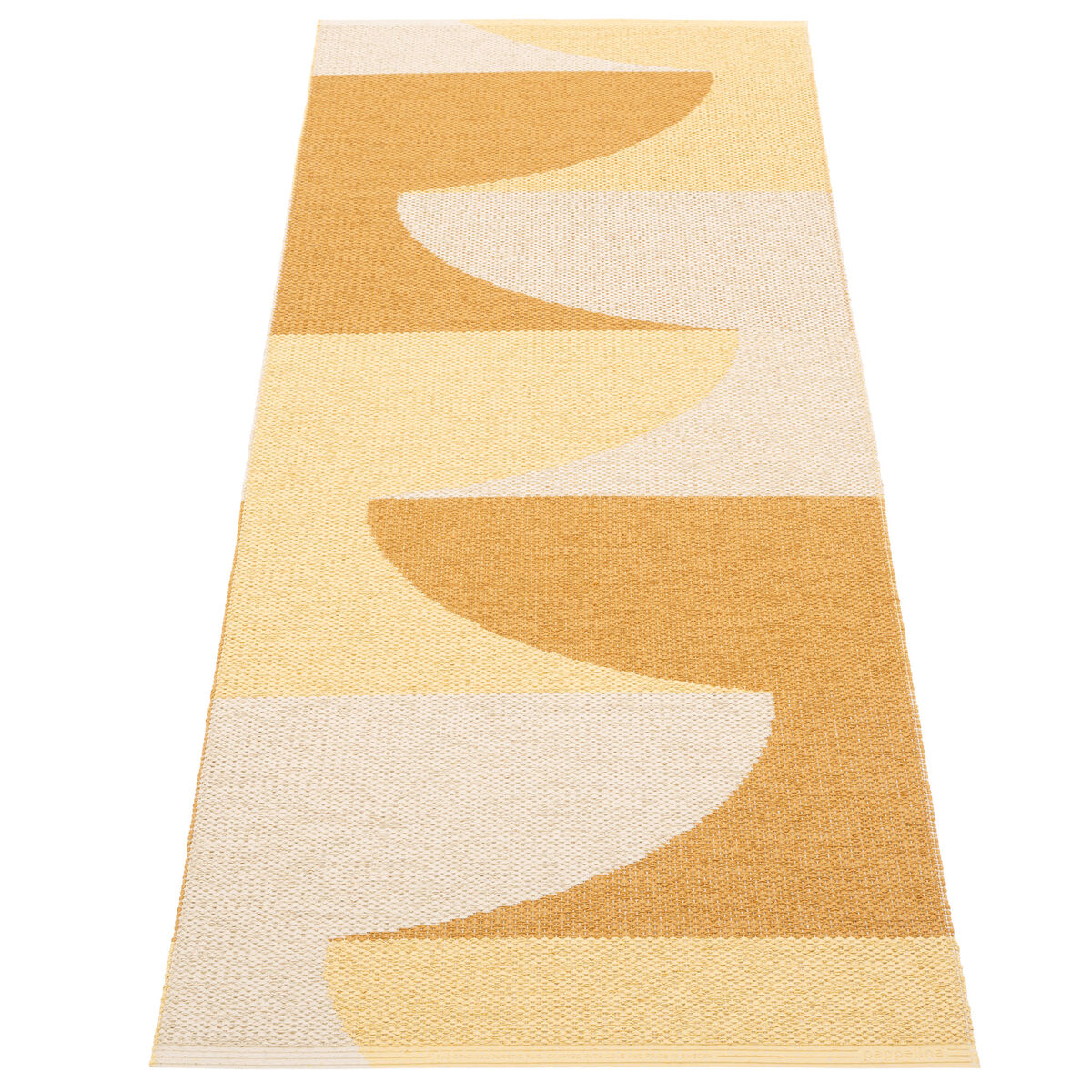 Pappelina Hill teppe 70 × 180 cm, ochre/yellow/cream