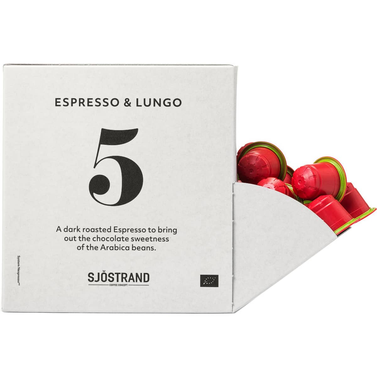 N°5 Espresso & Lungo kaffekapsler, 100 stk.