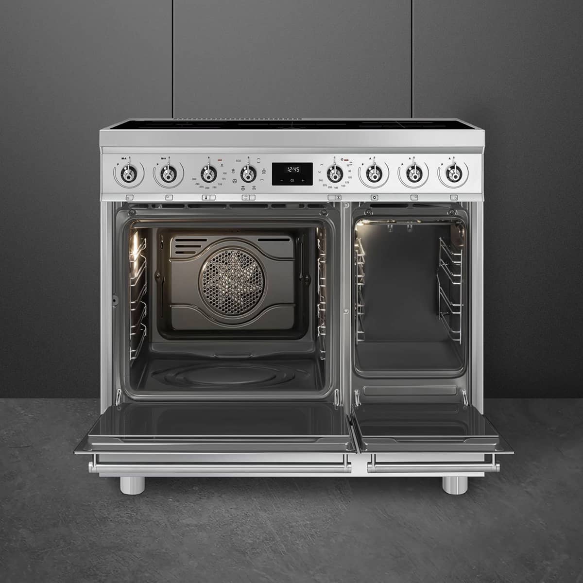 C92IMX2 Classic Induktionskomfur med 2 ovne, 90 cm, rustfrit stål