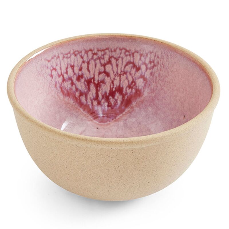 Minerals skål Ø11 cm, rose quartz, 4 stk.