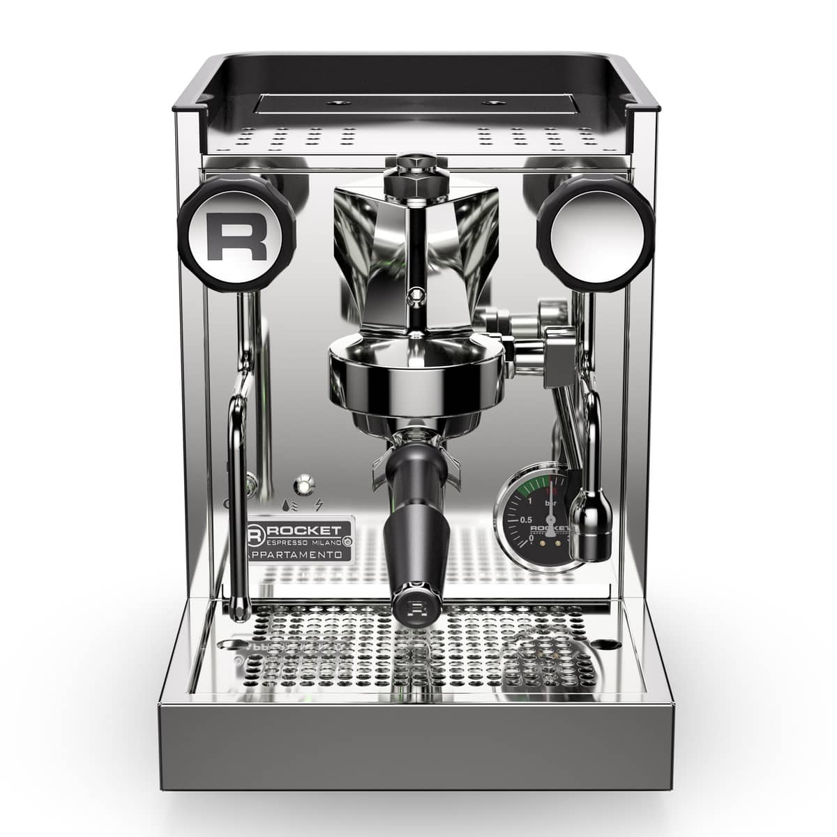 Appartamento TCA espressomaskine, krom/hvid
