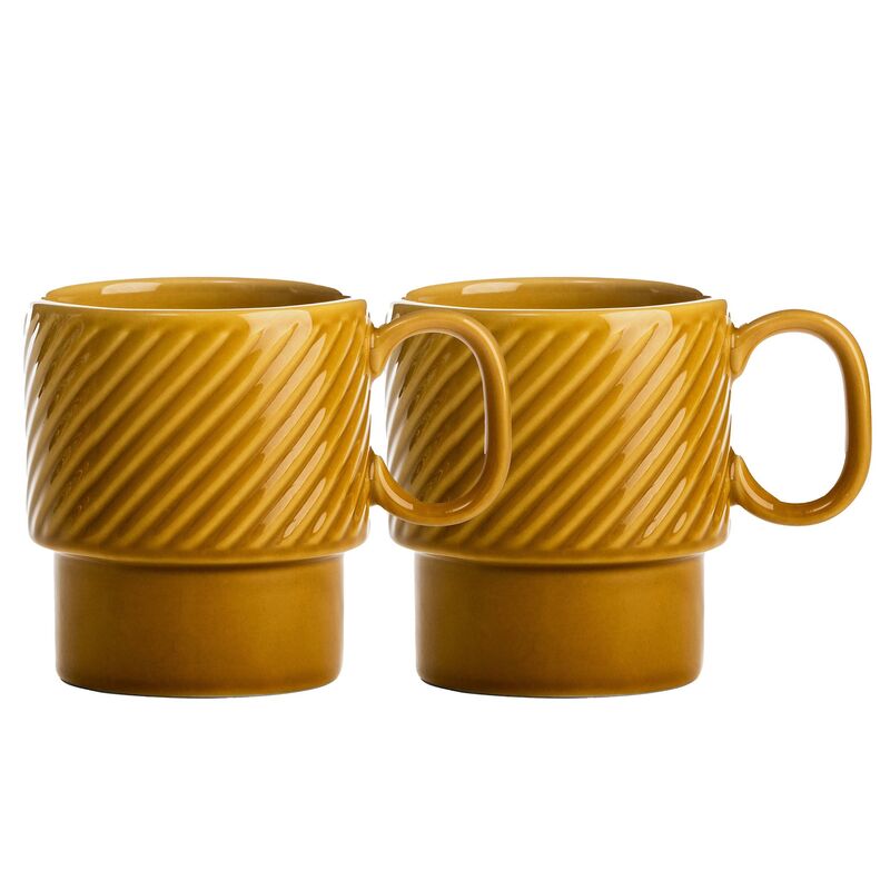 Coffee & More kaffekrus 2-pack, gul