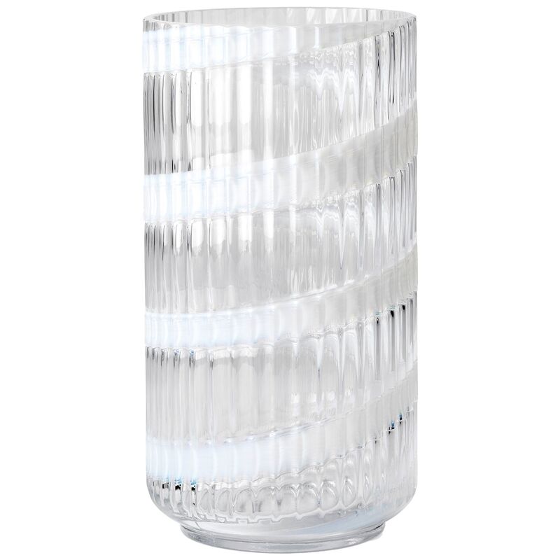 Swirl vase 20,5 cm, hvid