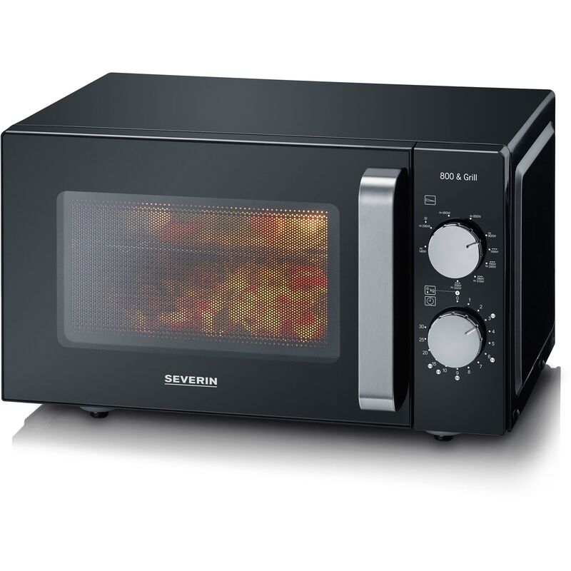 Mikrobølgeovn med keramisk bundplade, 800 W
