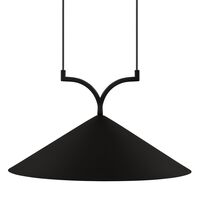 Curve pendel taklampa 50 cm, svart