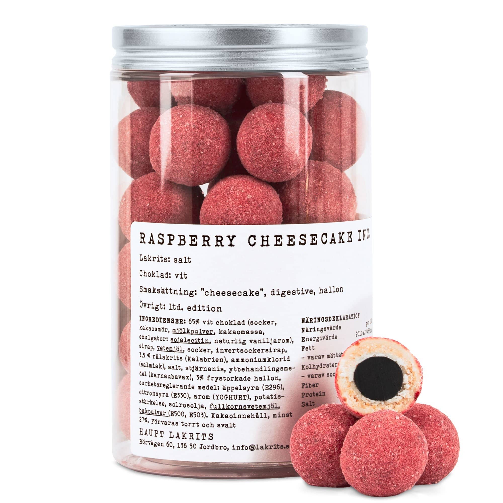 Alternativ bild 1 för Haupt Lakrits Raspberry Cheesecake Inc. 250 g