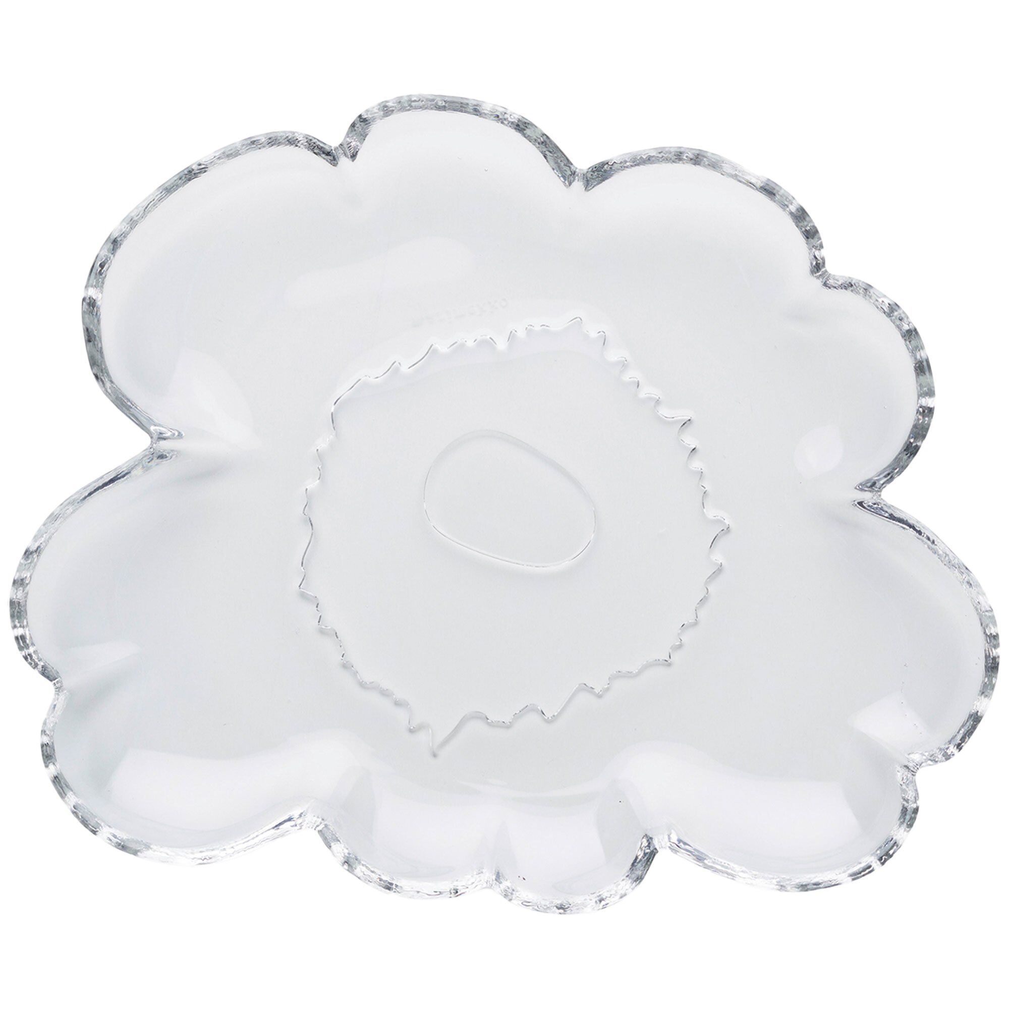 Marimekko Unikko glasstallerken 20 cm Clear