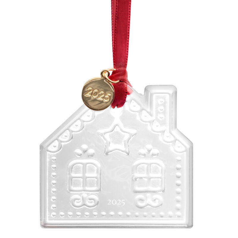 Piparkakkutalo 2025 joulukoriste, kirkas