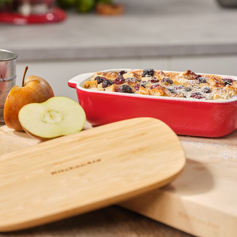 Ugnsform med lock 26x15,5x6,5 cm, röd