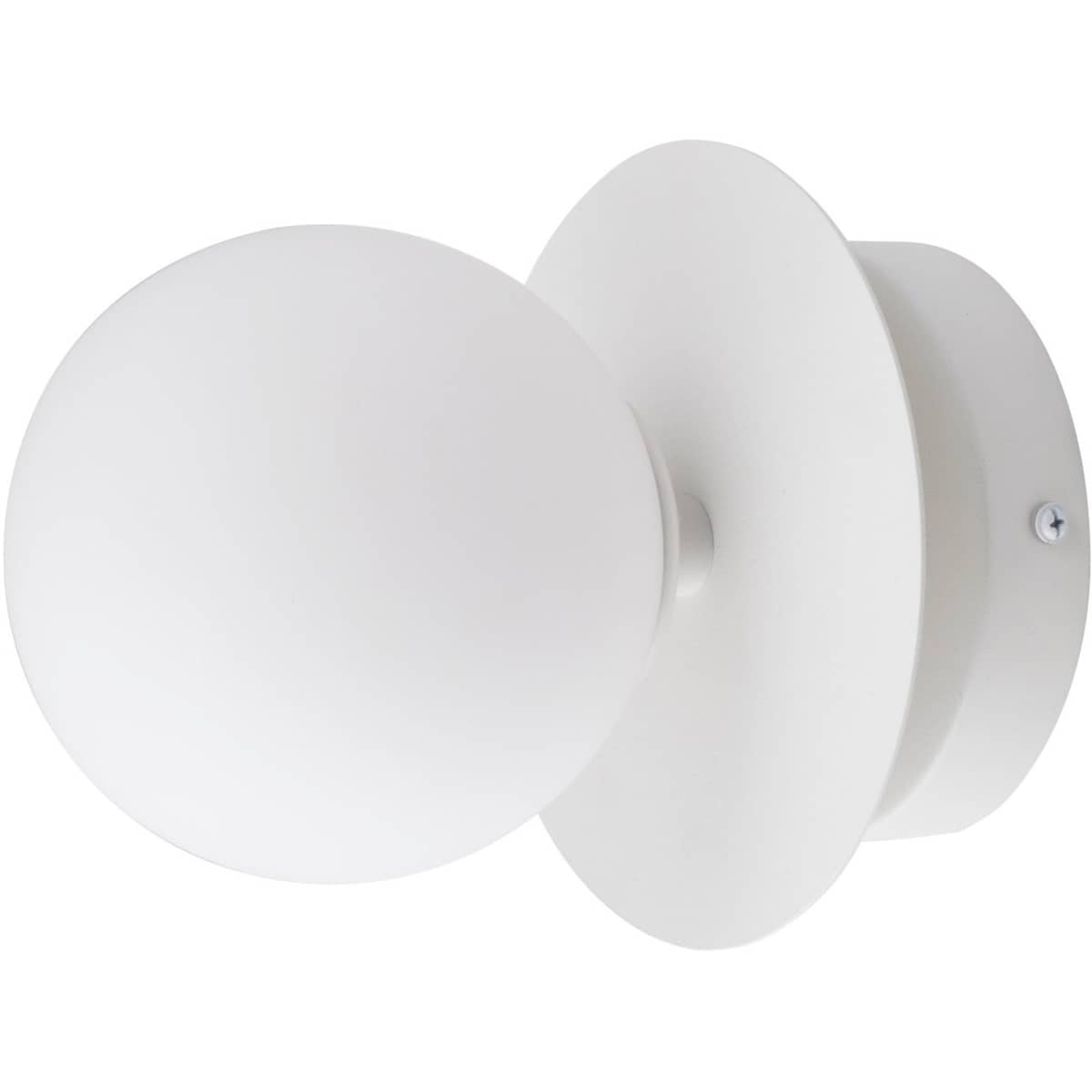 Art Deco IP44 vägglampa/plafond, vit