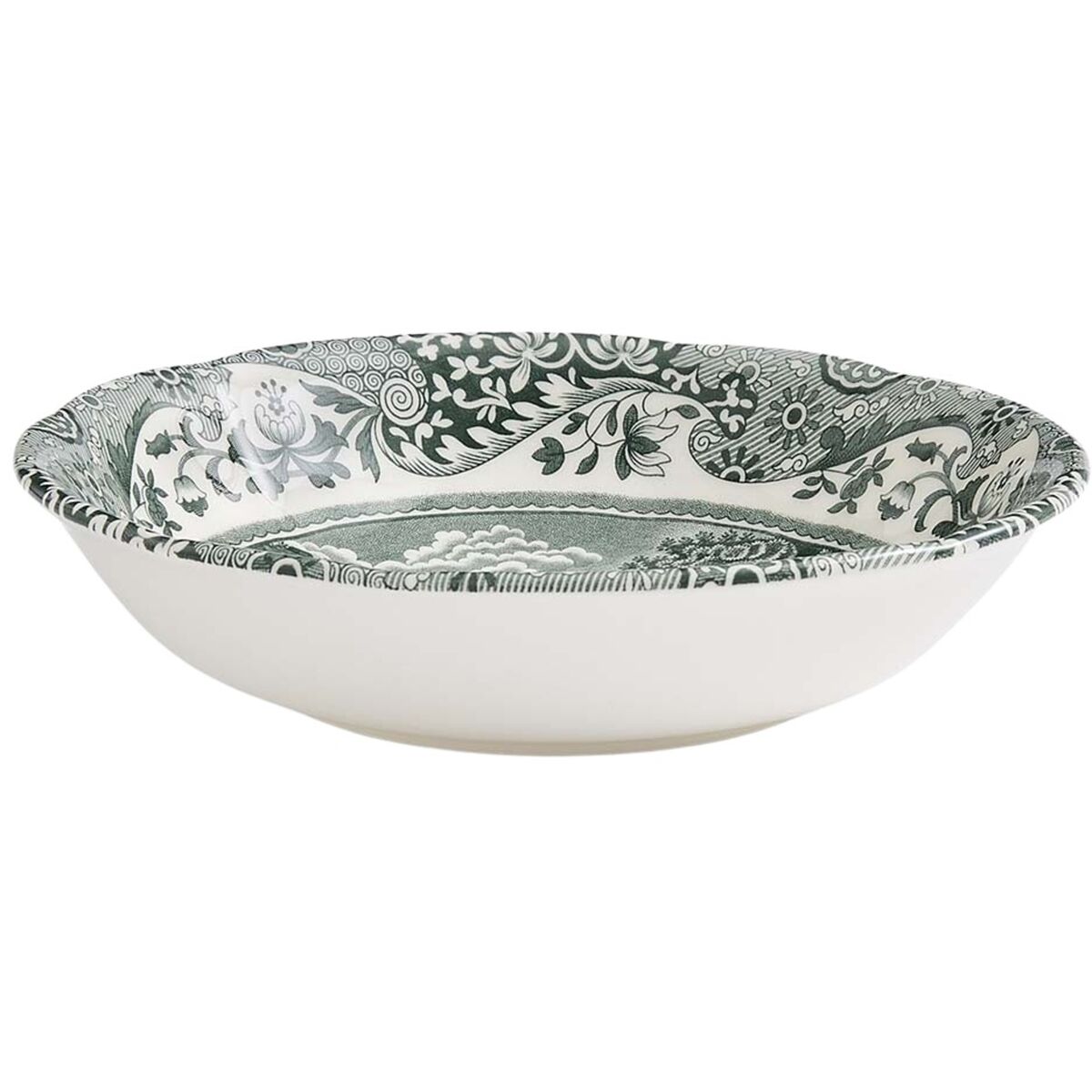 Heritage Green Italian skål 15 cm, grønn/hvit