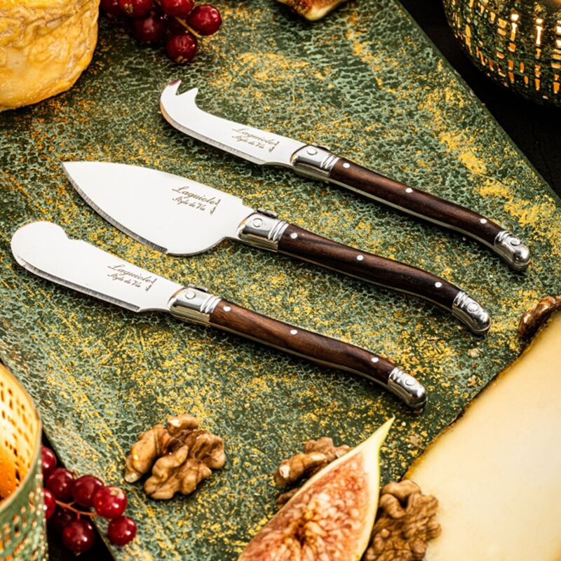 Laguiole Ostknive 3 st, brun