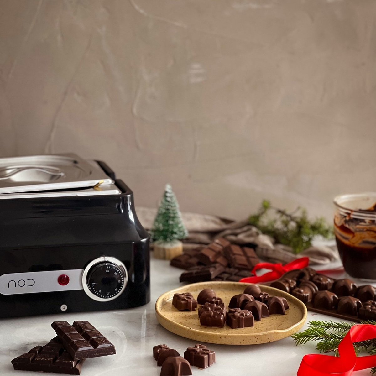 Chokladsmältare med termostat 1,5 liter