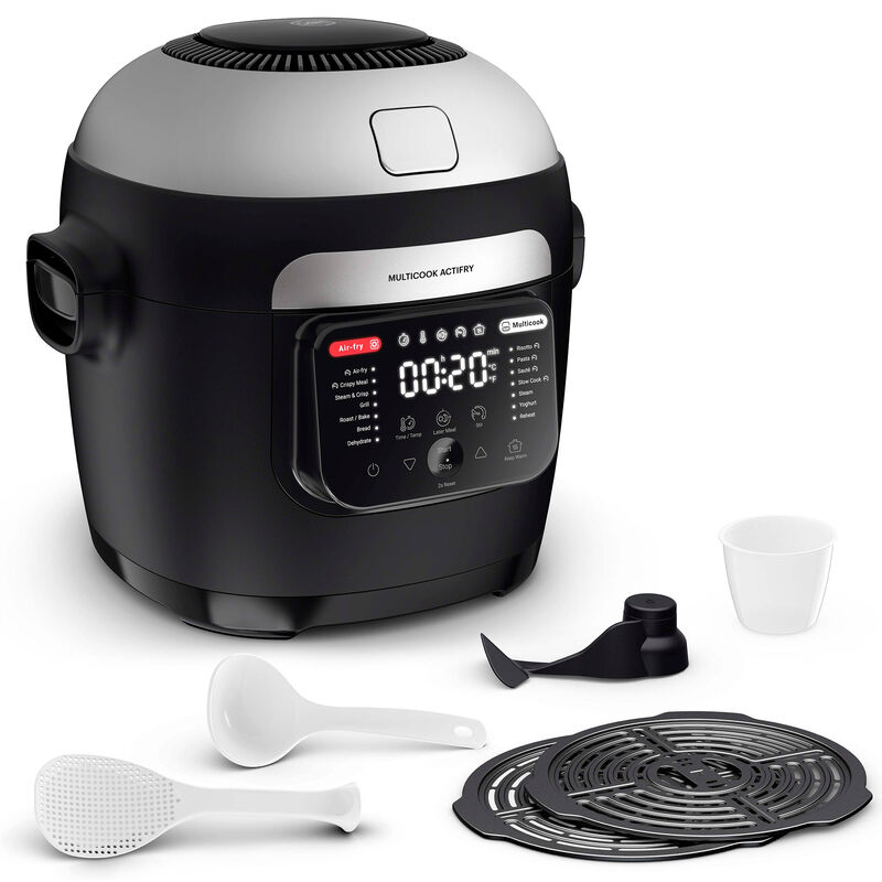 Multicook Actifry multicooker 6 liter, svart