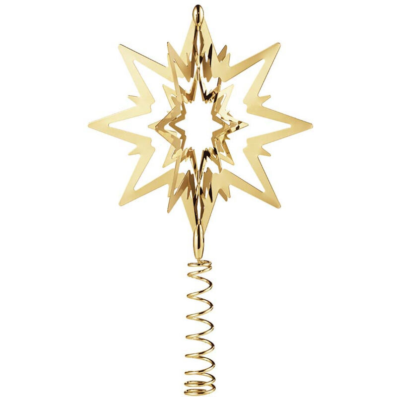 STAR - Stjerne Juletrestjerne Liten Forgyllet
