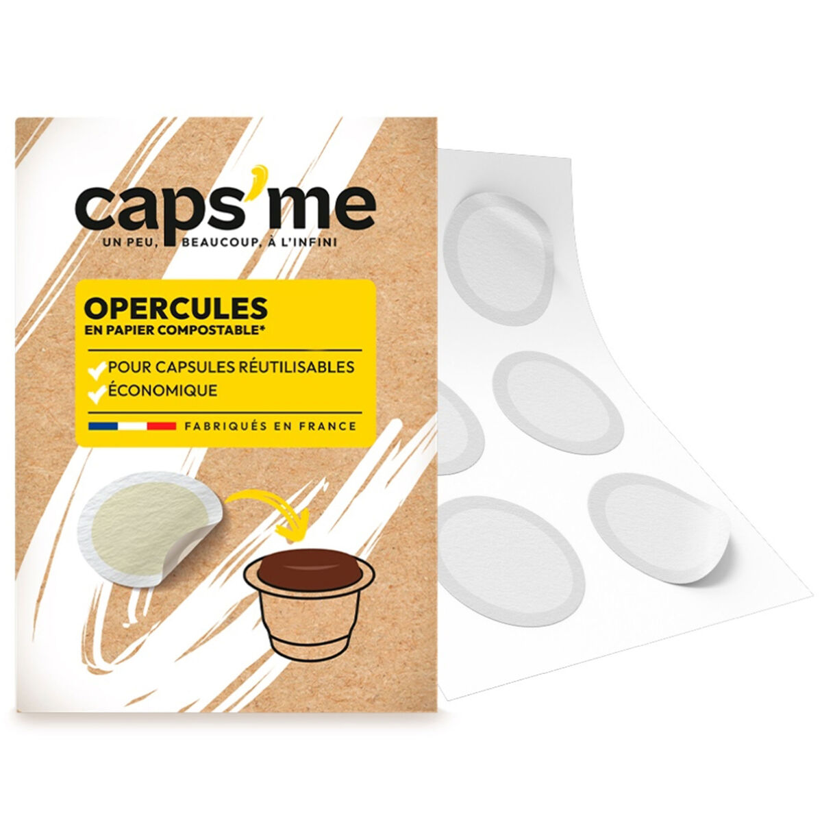 Täytä paperikansi, valkoinen