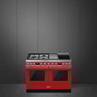 CPF120IGMPR Portofino gas-/induktionsspis, röd