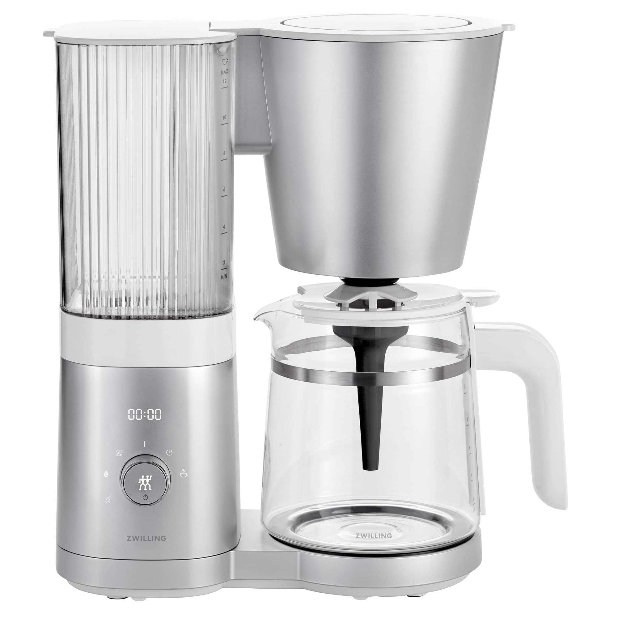 Enfinigy Kaffemaskine 1 5 Liter Sølv & Hvid