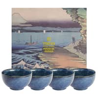 Cobalt Blue skålset, 4 st