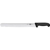 Lang skinkekniv olivenslebet med fibrox-skæfte, 36cm.