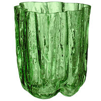 Kosta Boda Crackle vas 121 mm, mörkgrön