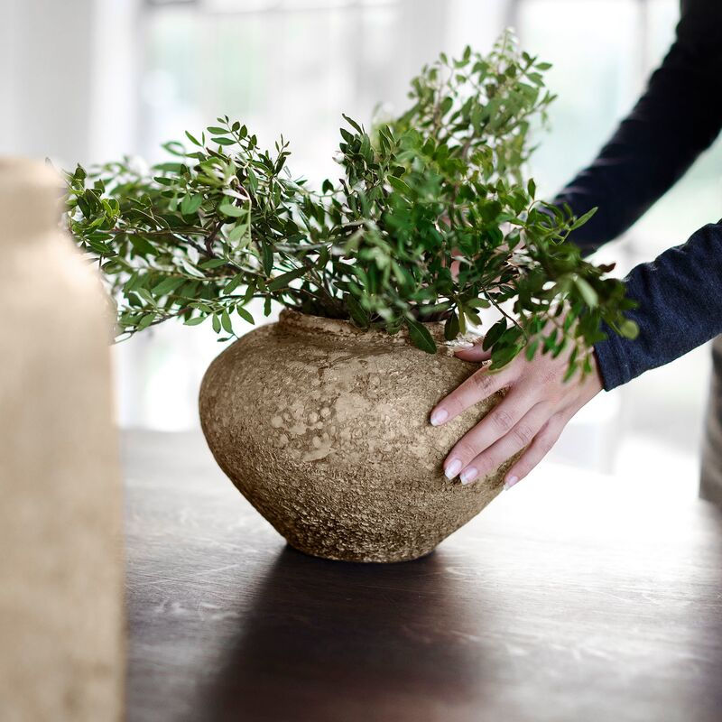 Luna vas 18 cm, beige