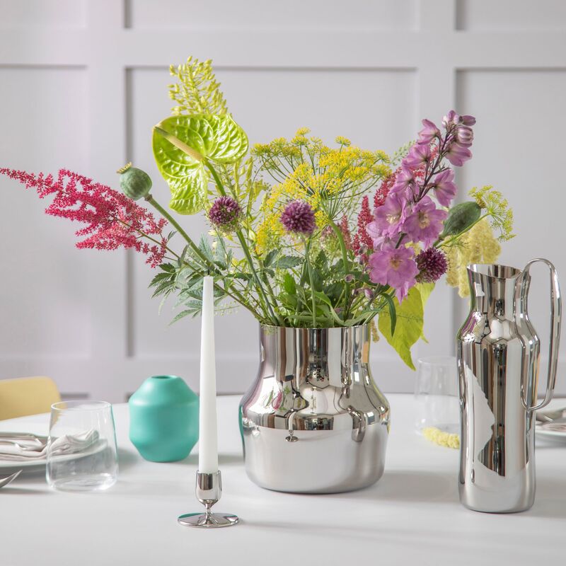 Dorotea lysestake 7x5,5 cm, blank stål