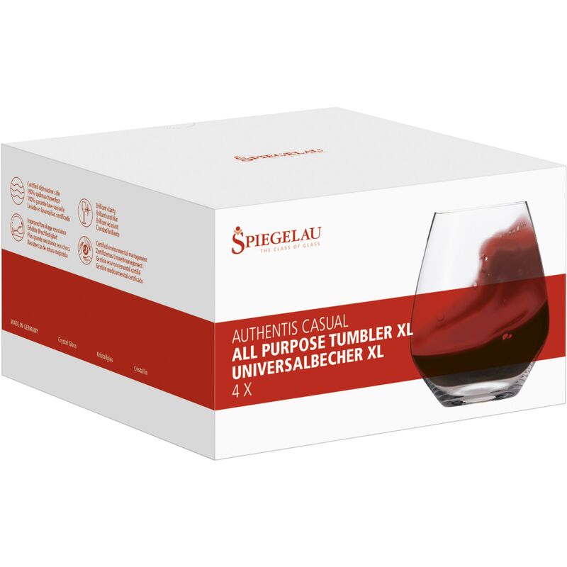 Authentis Casual -juomalasi, 62,5 cl, 4 kpl