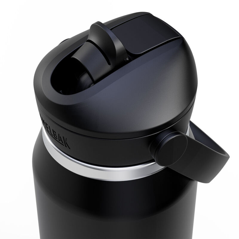 Thrive Flip Straw vattenflaska 1 liter, svart